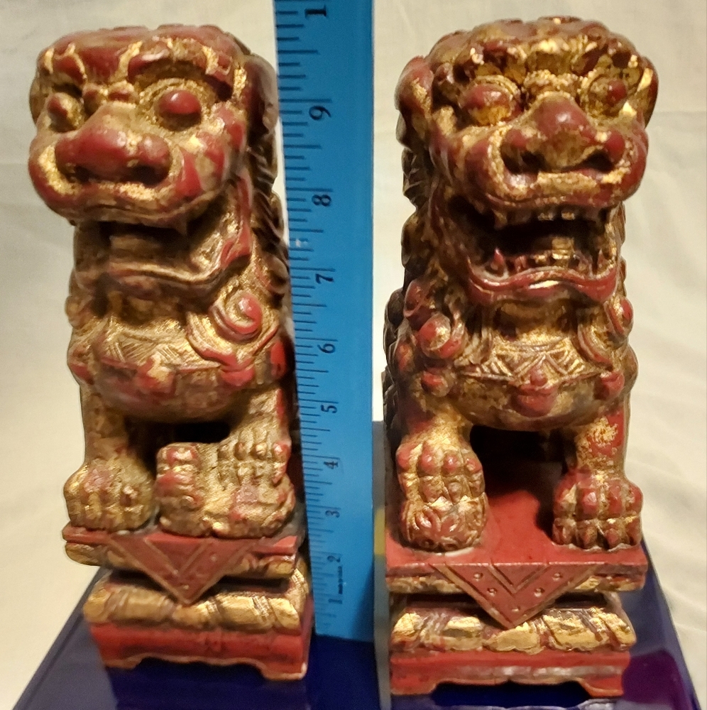 Pair of Foo dog/lions